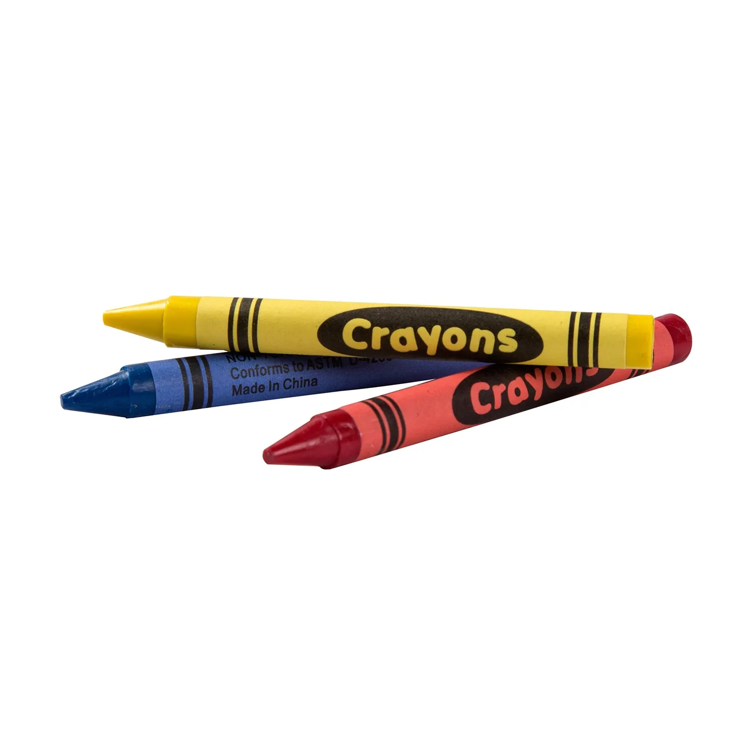 3-Color Pack Cello Wrapped Crayons, Case of 720