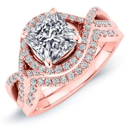 Dianella - Princess Lab Diamond Bridal Set (IGI Certified)