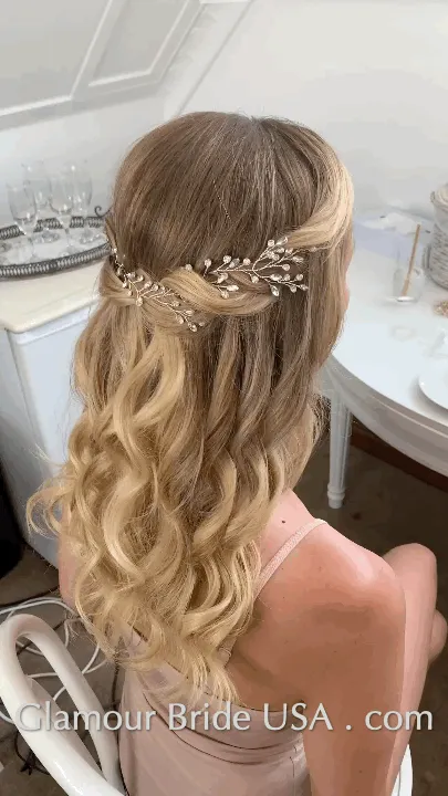 Kara -Silver Hair Vine